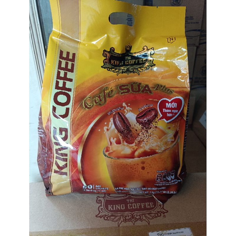 Cà Phê Sữa Hòa Tan 3IN1 KING COFFEE Túi 50 gói x 20g