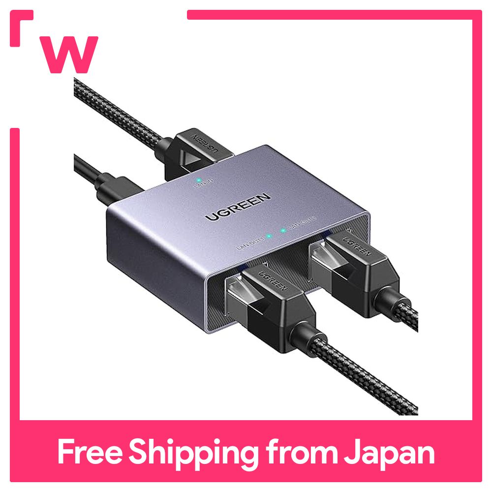 Ugreen Lan nhà phân phối Lan HUB RJ45 tốc độ cao 1000Mbps 1-đầu vào 2-đầu ra chuyển đổi Hub cáp LAN phân nhánh 2 đơn vị đồng thời Cat5/CAT5E/Cat6/CAT7/cat8 Tương Thích Mạng mở rộng 2-cách đồng thời đầu ra Mạng LAN có dây Bộ lặp chuyển đổi/ps5/PS4 co...