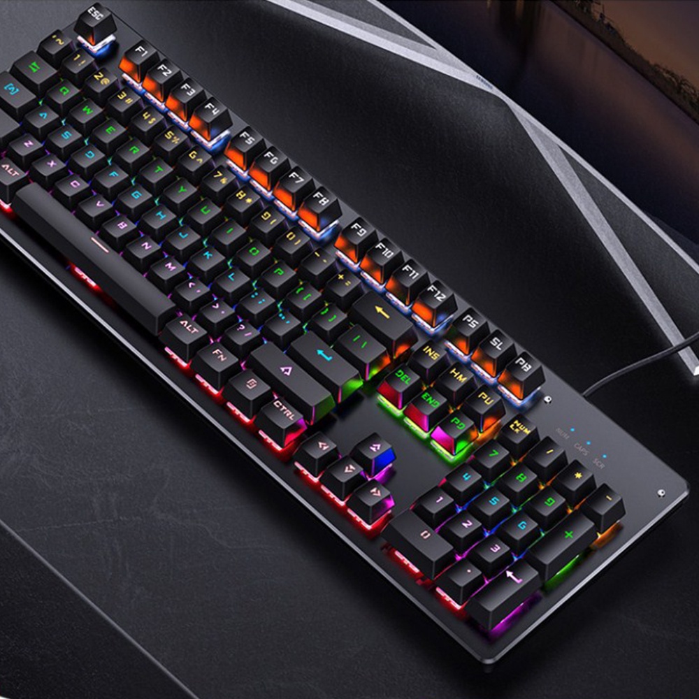 Bàn Phím Cơ Gaming Chơi Game Máy Tính Crack K100/K400/ZK-4/ZK-3 Full Led 10 Chế Độ Khác Nhau