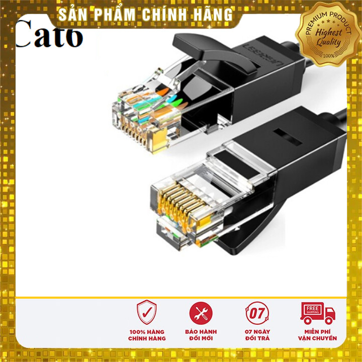 Cáp mạng đúc sẵn CAT6 UTP 26AWG tròn dài 1,5m Ugreen 60545